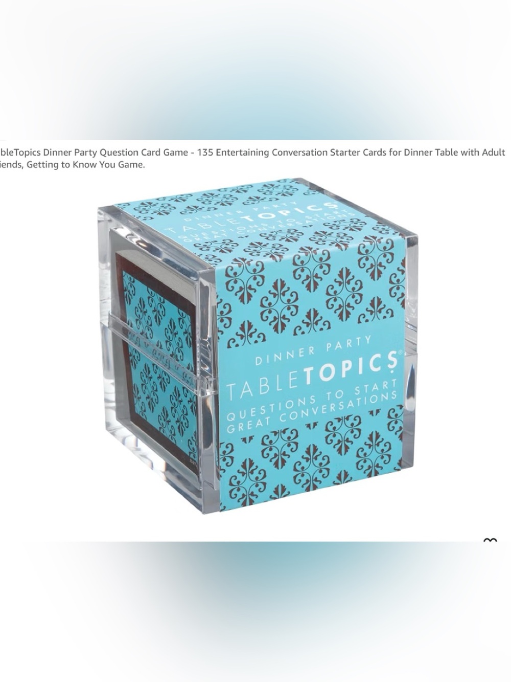 NEW Dinner Party Conversation Starter Cards - Blue